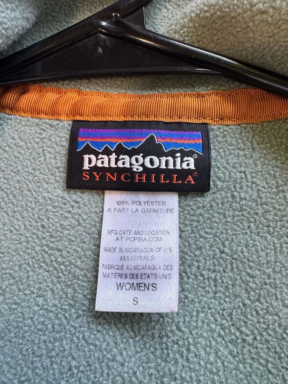 Patagonia Synchilla Snap-T Fleece Pullover Mint Blue Women’s Small - Picture 4 of 6